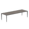 Royal Botania Tafel Gepoedercoat aluminium Antraciet / Terra Marrone Royal Botania U-nite Tafel 300x100x75cm. Diverse kleuren frames en tafelbladen mogelijk.