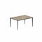 Royal Botania Tafel Gepoedercoat aluminium Antraciet / Terra Sabbia Royal Botania U-nite Tafel 100x150x75cm. Diverse kleuren frames en tafelbladen mogelijk.