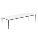 Royal Botania Tafel Gepoedercoat aluminium Antraciet / Wit Royal Botania U-nite Tafel 300x100x75cm. Diverse kleuren frames en tafelbladen mogelijk.