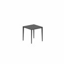 Royal Botania Tafel Gepoedercoat aluminium Antraciet / Zwart Royal Botania U-nite Tafel 100x90x75cm. Diverse kleuren frames en tafelbladen mogelijk.