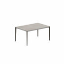 Royal Botania Tafel Gepoedercoat aluminium Brons / Cemento Luminoso Royal Botania U-nite Tafel 100x150x75cm. Diverse kleuren frames en tafelbladen mogelijk.