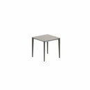 Royal Botania Tafel Gepoedercoat aluminium Brons / Cemento Luminoso Royal Botania U-nite Tafel 100x90x75cm. Diverse kleuren frames en tafelbladen mogelijk.