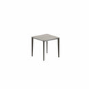 Royal Botania Tafel Gepoedercoat aluminium Brons / Cemento Luminoso Royal Botania U-nite Tafel 75x75x75cm. Diverse kleuren frames en tafelbladen mogelijk.