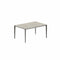 Royal Botania Tafel Gepoedercoat aluminium Brons / Ceppo Dolomitico Royal Botania U-nite Tafel 100x150x75cm. Diverse kleuren frames en tafelbladen mogelijk.