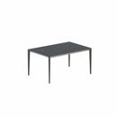 Royal Botania Tafel Gepoedercoat aluminium Brons / Nero Marquina Royal Botania U-nite Tafel 100x150x75cm. Diverse kleuren frames en tafelbladen mogelijk.