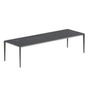 Royal Botania Tafel Gepoedercoat aluminium Brons / Nero Marquina Royal Botania U-nite Tafel 300x100x75cm. Diverse kleuren frames en tafelbladen mogelijk.