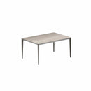 Royal Botania Tafel Gepoedercoat aluminium Brons / Taupe Grey Royal Botania U-nite Tafel 100x150x75cm. Diverse kleuren frames en tafelbladen mogelijk.