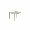 Royal Botania Tafel Gepoedercoat aluminium Pebble / Ceppo Dolomitico Royal Botania U-nite Tafel 100x90x75cm. Diverse kleuren frames en tafelbladen mogelijk.