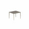 Royal Botania Tafel Gepoedercoat aluminium Pebble / Terra Marrone Royal Botania U-nite Tafel 100x90x75cm. Diverse kleuren frames en tafelbladen mogelijk.