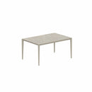 Royal Botania Tafel Gepoedercoat aluminium Sand / Ceppo Dolomitico Royal Botania U-nite Tafel 100x150x75cm. Diverse kleuren frames en tafelbladen mogelijk.