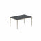 Royal Botania Tafel Gepoedercoat aluminium Sand / Nero Marquina Royal Botania U-nite Tafel 100x150x75cm. Diverse kleuren frames en tafelbladen mogelijk.