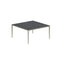 Royal Botania Tafel Gepoedercoat aluminium Sand / Nero Marquina Royal Botania U-nite Tafel  150x150x75cm. Diverse kleuren frames en tafelbladen mogelijk.