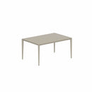 Royal Botania Tafel Gepoedercoat aluminium Sand / Pearl Grey Royal Botania U-nite Tafel 100x150x75cm. Diverse kleuren frames en tafelbladen mogelijk.