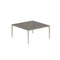 Royal Botania Tafel Gepoedercoat aluminium Sand / Terra Marrone Royal Botania U-nite Tafel  150x150x75cm. Diverse kleuren frames en tafelbladen mogelijk.