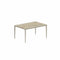 Royal Botania Tafel Gepoedercoat aluminium Sand / Travertino Royal Botania U-nite Tafel 100x150x75cm. Diverse kleuren frames en tafelbladen mogelijk.