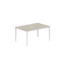 Royal Botania Tafel Gepoedercoat aluminium wit / Ceppo Dolomitico Royal Botania U-nite Tafel 100x150x75cm. Diverse kleuren frames en tafelbladen mogelijk.