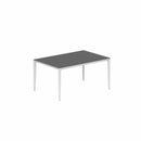 Royal Botania Tafel Gepoedercoat aluminium wit / Zwart Royal Botania U-nite Tafel 100x150x75cm. Diverse kleuren frames en tafelbladen mogelijk.