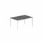 Royal Botania Tafel Gepoedercoat aluminium wit / Zwart Royal Botania U-nite Tafel 100x150x75cm. Diverse kleuren frames en tafelbladen mogelijk.