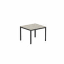 Royal Botania Tafel Gepoedercoat antraciet aluminium / Ceramic Ceppo Dolomitica Royal Botania Taboela Tafel 100x90x75. Diverse kleuren frame's en tafelbladen mogelijk