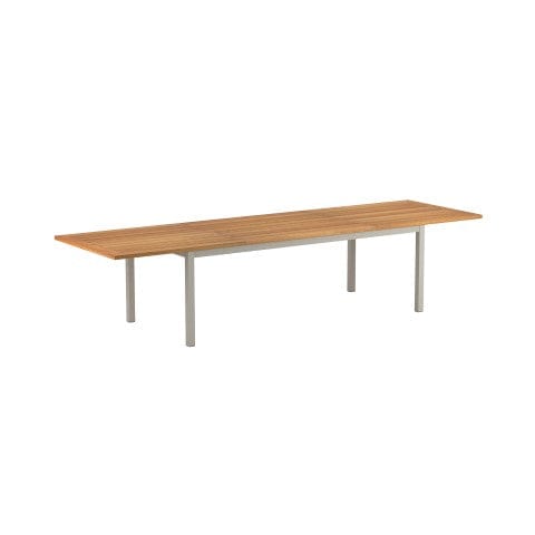 Royal Botania Tafel Gepoedercoat RVS sand / Teak Royal Botania Taboela Tafel uitschuifbaar 340x100x75. Leverbaar in diverse kleuren en verschillende tafelbladen mogelijk