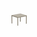 Royal Botania Tafel Gepoedercoat zand aluminium / Ceramic Pearl Grey Royal Botania Taboela Tafel 100x90x75. Diverse kleuren frame's en tafelbladen mogelijk