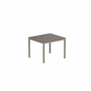 Royal Botania Tafel Gepoedercoat zand aluminium / Ceramic Terra Marrone Royal Botania Taboela Tafel 100x90x75. Diverse kleuren frame's en tafelbladen mogelijk