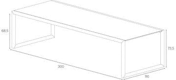 Royal Botania Tafel Royal Botania Ninix tafel 300 x 110 cm, Meerdere kleuren mogelijk.