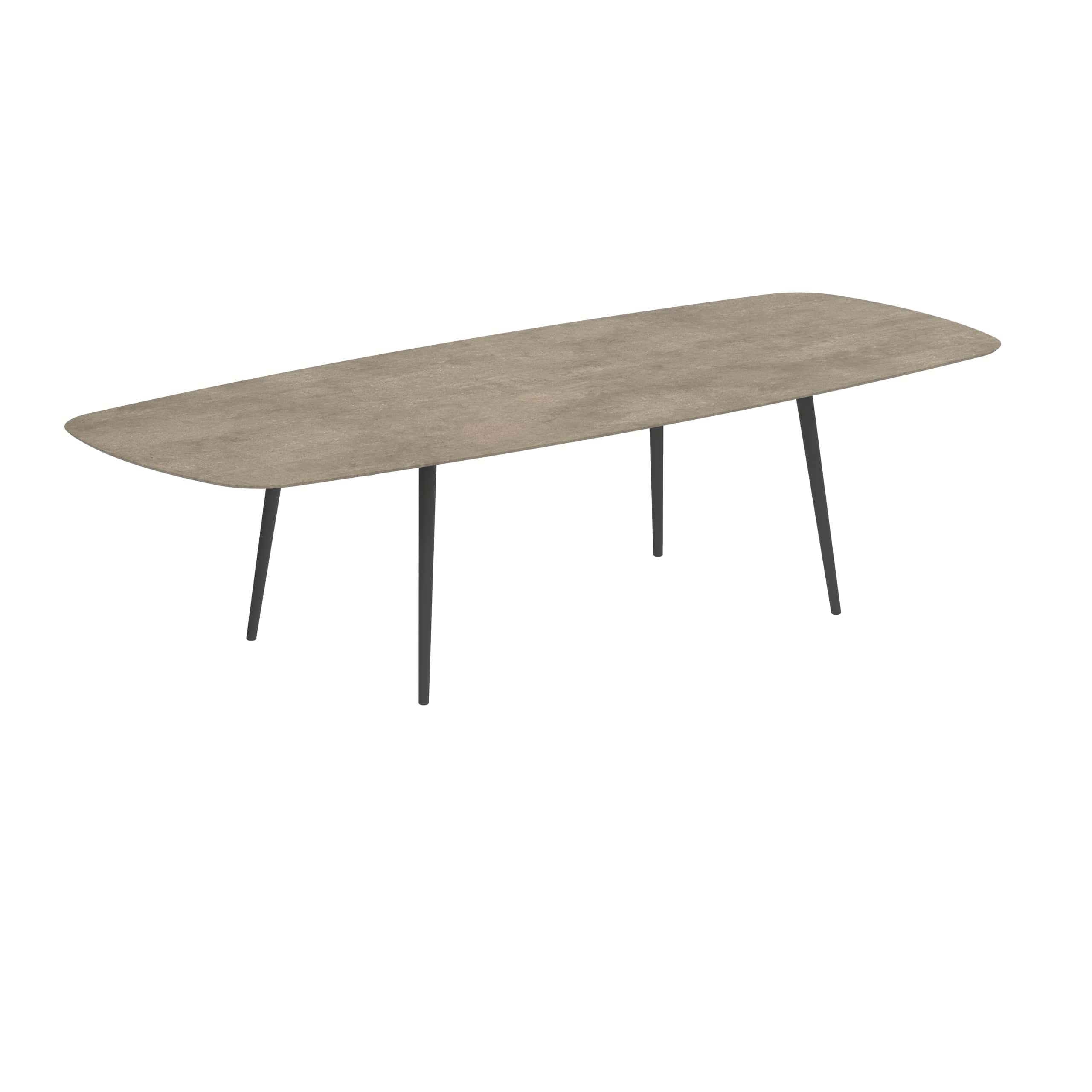 Royal Botania Tafel Royal Botania Styletto tafel 300x120 cm. Verkrijgbaar in 35cm, 50cm, 67cm, 75cm, 92cm en 110cm hoog. Diverse kleuren frames en tafelbladen mogelijk.
