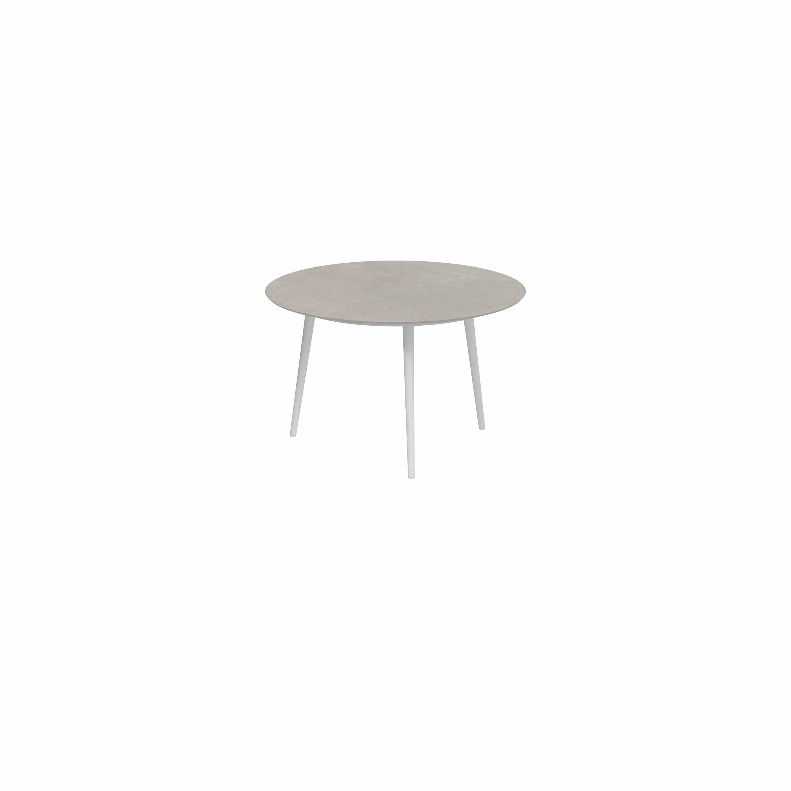 Royal Botania Tafel Royal Botania Styletto tafel ø120cm, Verkrijgbaar in 35cm, 50cm, 67cm, 75cm, 92cm en 110cm hoog. Diverse kleuren frames en tafelbladen mogelijk.