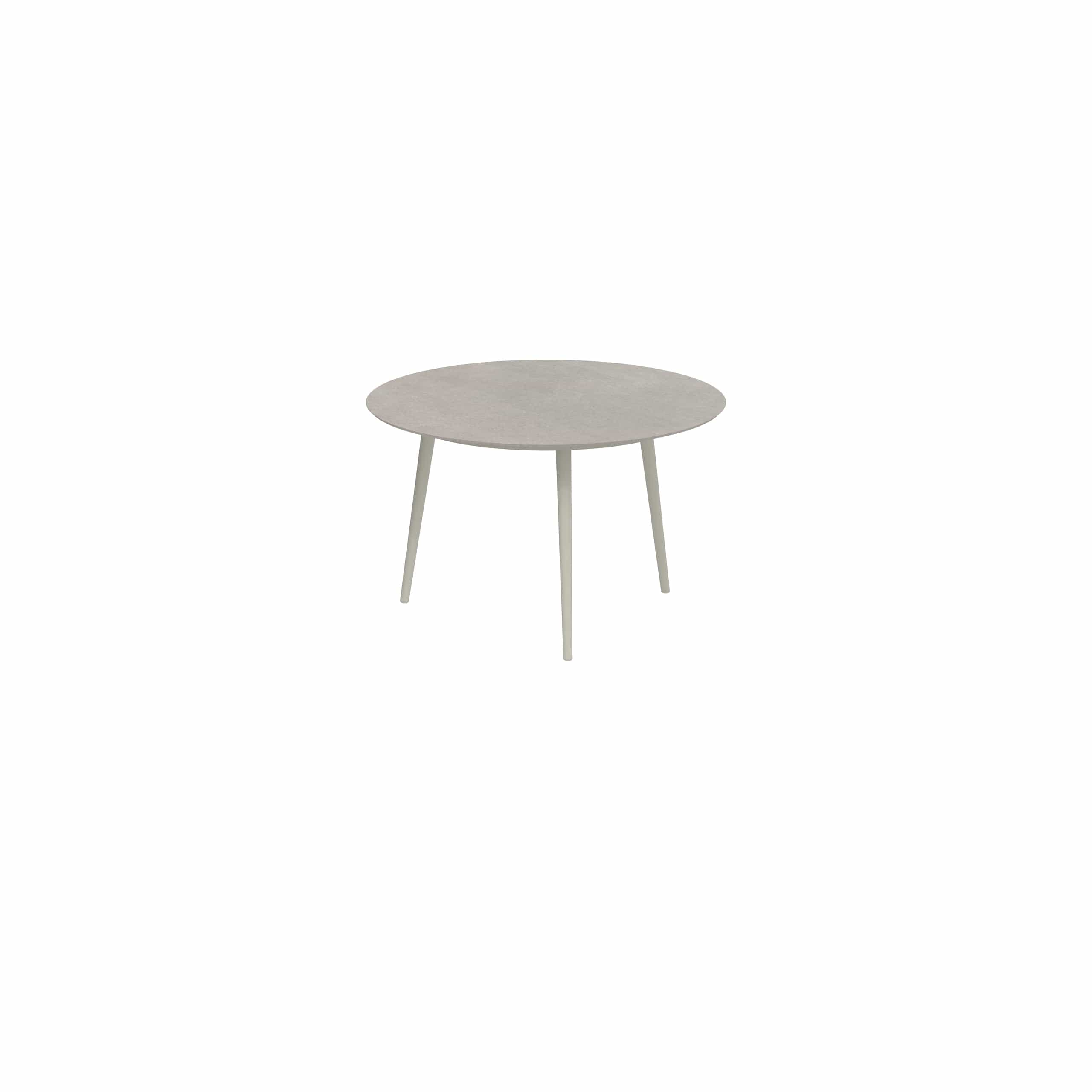 Royal Botania Tafel Royal Botania Styletto tafel ø120cm, Verkrijgbaar in 35cm, 50cm, 67cm, 75cm, 92cm en 110cm hoog. Diverse kleuren frames en tafelbladen mogelijk.