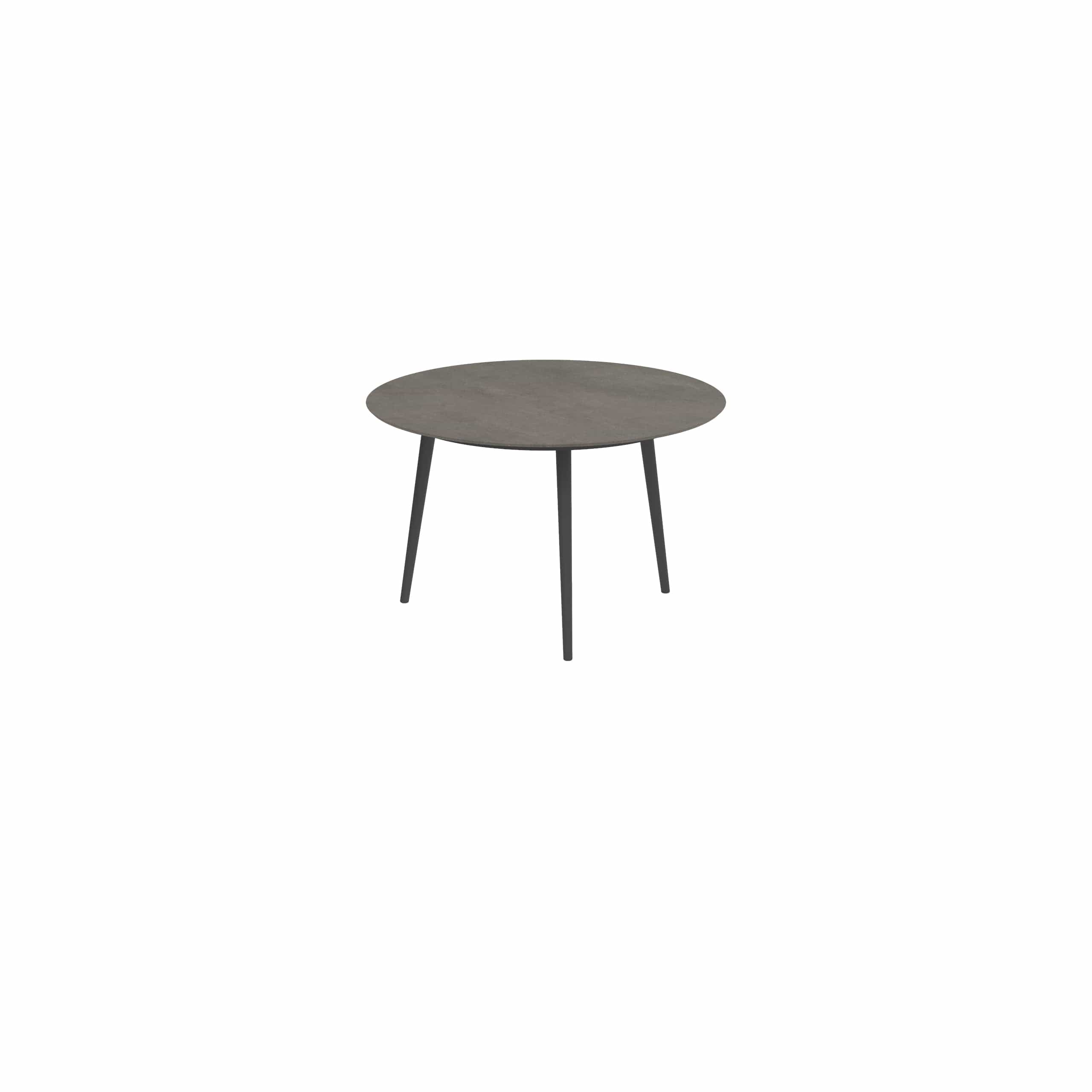 Royal Botania Tafel Royal Botania Styletto tafel ø120cm, Verkrijgbaar in 35cm, 50cm, 67cm, 75cm, 92cm en 110cm hoog. Diverse kleuren frames en tafelbladen mogelijk.