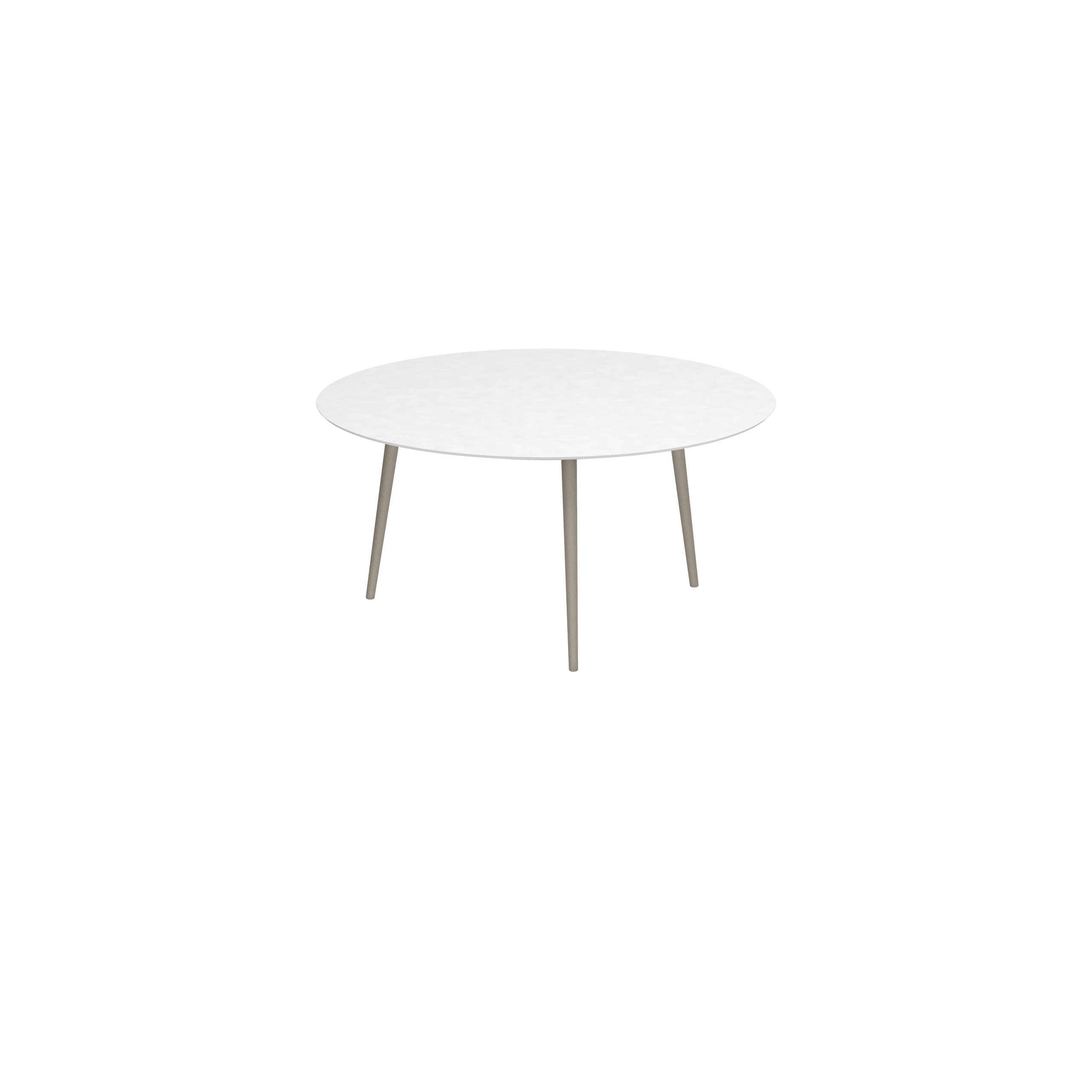 Royal Botania Tafel Royal Botania Styletto tafel ø160cm, Verkrijgbaar in 35cm, 50cm, 67cm, 75cm, 92cm en 110cm hoog. Diverse kleuren frames en tafelbladen mogelijk.