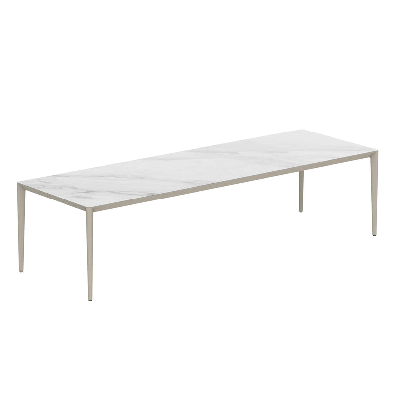 Royal Botania Tafel Royal Botania U-nite Tafel 300x100x75cm. Diverse kleuren frames en tafelbladen mogelijk.