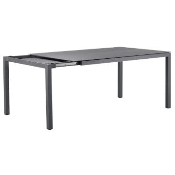 Solpuri Tafel Solpuri, classic alu uitschuifbare tafel 220/280cm, antraciet frame en tafelbladen in HPL