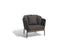Diphano, Omer lounge stoel verkrijgbaar in de kleur wit en lava, incl. kussenset