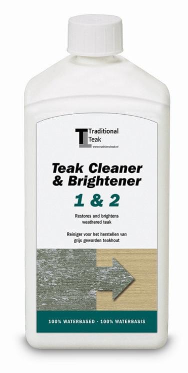 Traditional Teak Onderhoud hout Traditional Teak, Teak Cleaner and Brightener 1&2