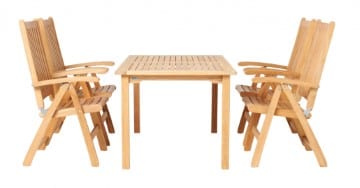 Traditional Teak Stoel Traditional teak, Victoria verstelbare stoel met arm, vervaardigd uit teakhout