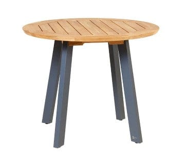 Traditional Teak Tafel ø 95 cm / Antraciet Traditional teak, Diana eettafel verkrijgbaar in meerdere kleuren en maten.