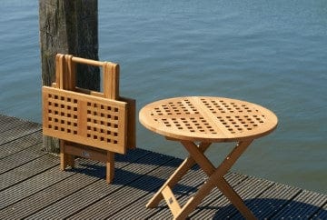 Traditional Teak Tafel Traditional teak, Lilly uitklapbare bistro tafel, verkrijgbaar in verschillende maten