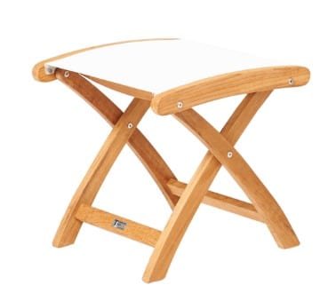 Traditional Teak Voetenbank/Pouf Wit Traditional teak, Kate voetenbank, verkrijgbaar in meerdere kleuren