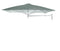 Umbrosa Zweefparasols Flanelle / 190x190cm Umbrosa, Paraflex muurparasol. Diverse afmetingen en keuze uit 14 kleuren parasoldoek