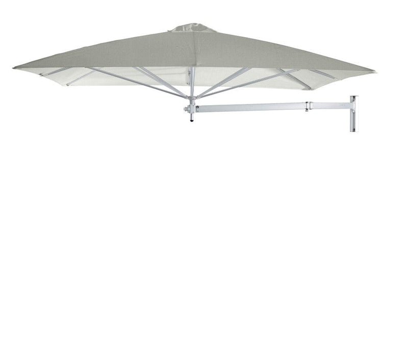 Umbrosa Zweefparasols Grey / 190x190cm Umbrosa, Paraflex muurparasol. Diverse afmetingen en keuze uit 14 kleuren parasoldoek