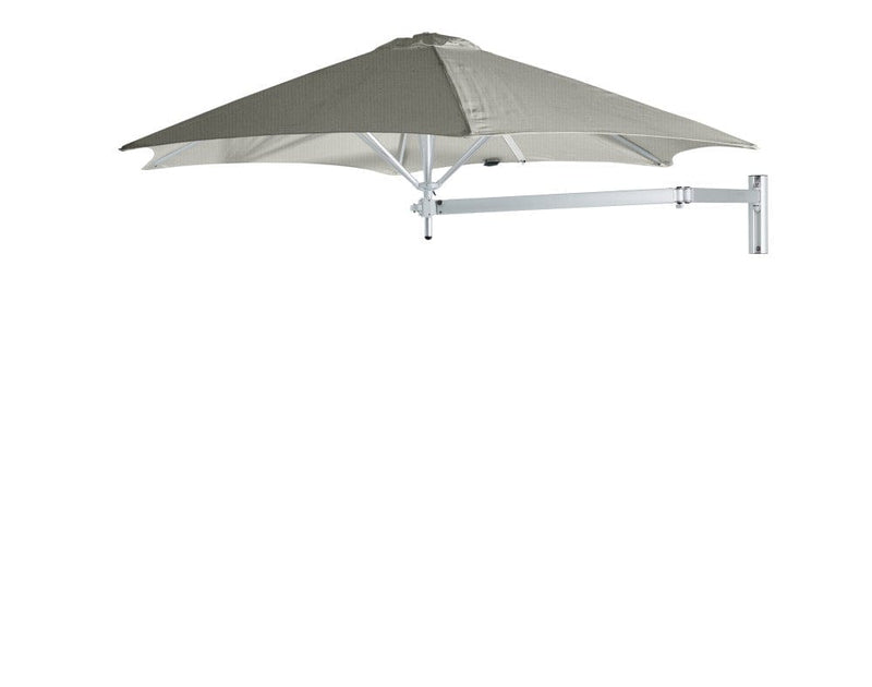 Umbrosa Zweefparasols Grey / ø270cm Umbrosa, Paraflex muurparasol. Diverse afmetingen en keuze uit 14 kleuren parasoldoek