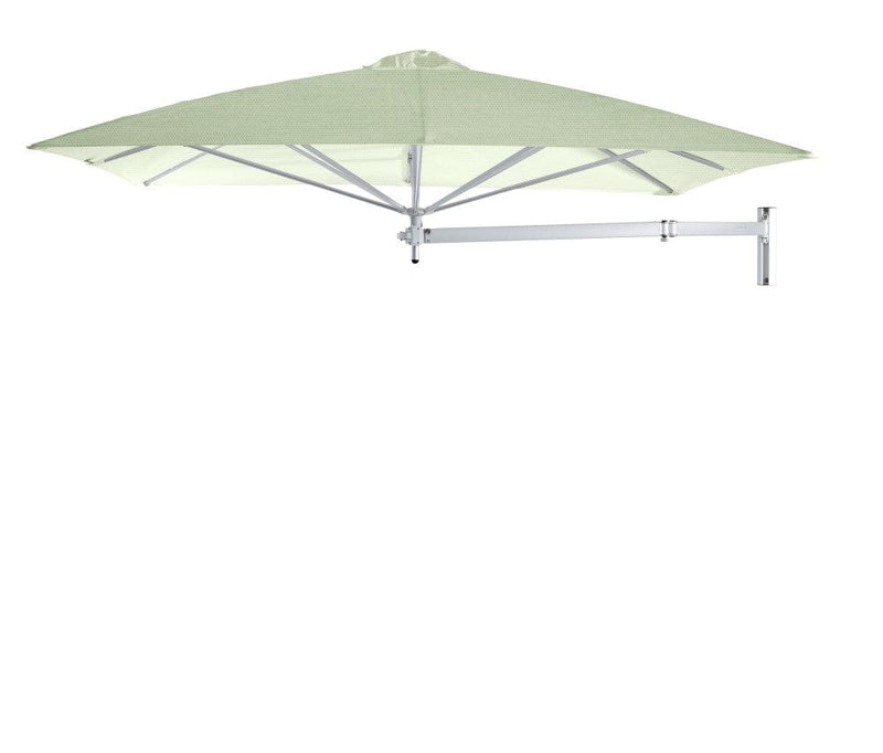 Umbrosa Zweefparasols Mint / 230x230cm(alleen te gebruiken in combinatie met NEO arm) Umbrosa, Paraflex muurparasol. Diverse afmetingen en keuze uit 14 kleuren parasoldoek