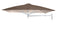 Umbrosa Zweefparasols Taupe / 190x190cm Umbrosa, Paraflex muurparasol. Diverse afmetingen en keuze uit 14 kleuren parasoldoek