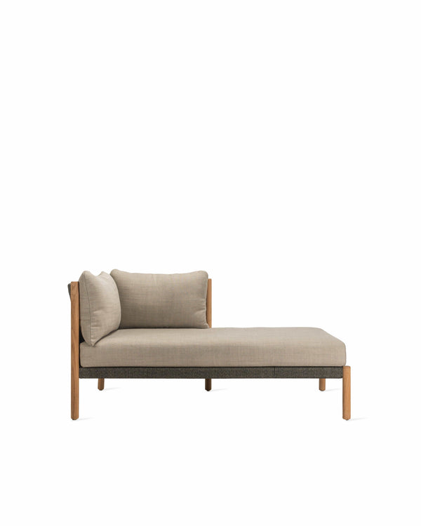 Vincent Sheppard Lounge stoel 1x zit + 2x rugkussen in stofcategorie B / Chaise longue Rechts Vincent Sheppard Lento Lounge chaise sofa. Zit- en rugkussens verkrijgbaar met verschillende soorten stofferingen.