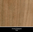 Vincent Sheppard Tafel Teak Vincent Sheppard Leo eettafel 90 x 90. lava kleur frame en teakhouten tafelblad.