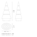 Vondom Staande lampen Vondom, Forest, instelbare LED kleuren en leverbaar in 3 afmetingen.