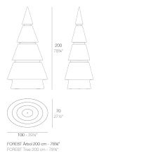 Vondom Staande lampen Vondom, Forest, instelbare LED kleuren en leverbaar in 3 afmetingen.