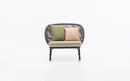 Vincent Sheppard Kodo Lounge stoel met lage rug. Leverbaar in twee kleuren. Kussens verkrijgbaar in verschillende kleuren stofferingen.